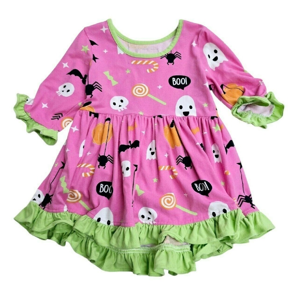 Eleanor Rose Ashley Top | 6/7 Year Halloween Ghost Skeleton Bat Spider